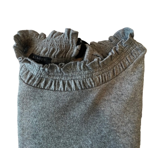 Talbots sweater. Grey/Silver with Velvet Bow Tie 
Size XL - Picture 14 of 14